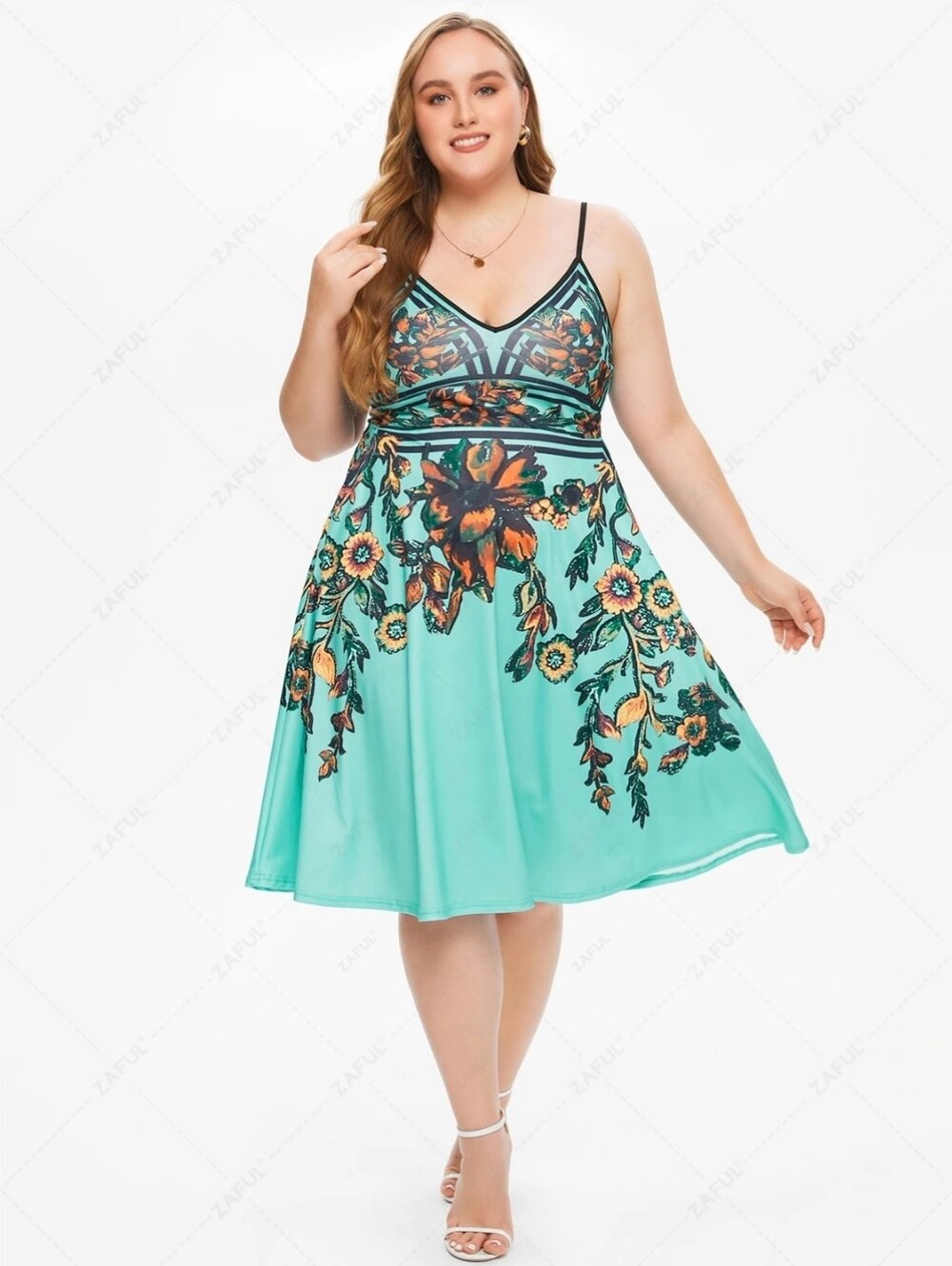 DRESSFO Summer Dress Sundress Cami Dress for Women NWT Sz: 14
